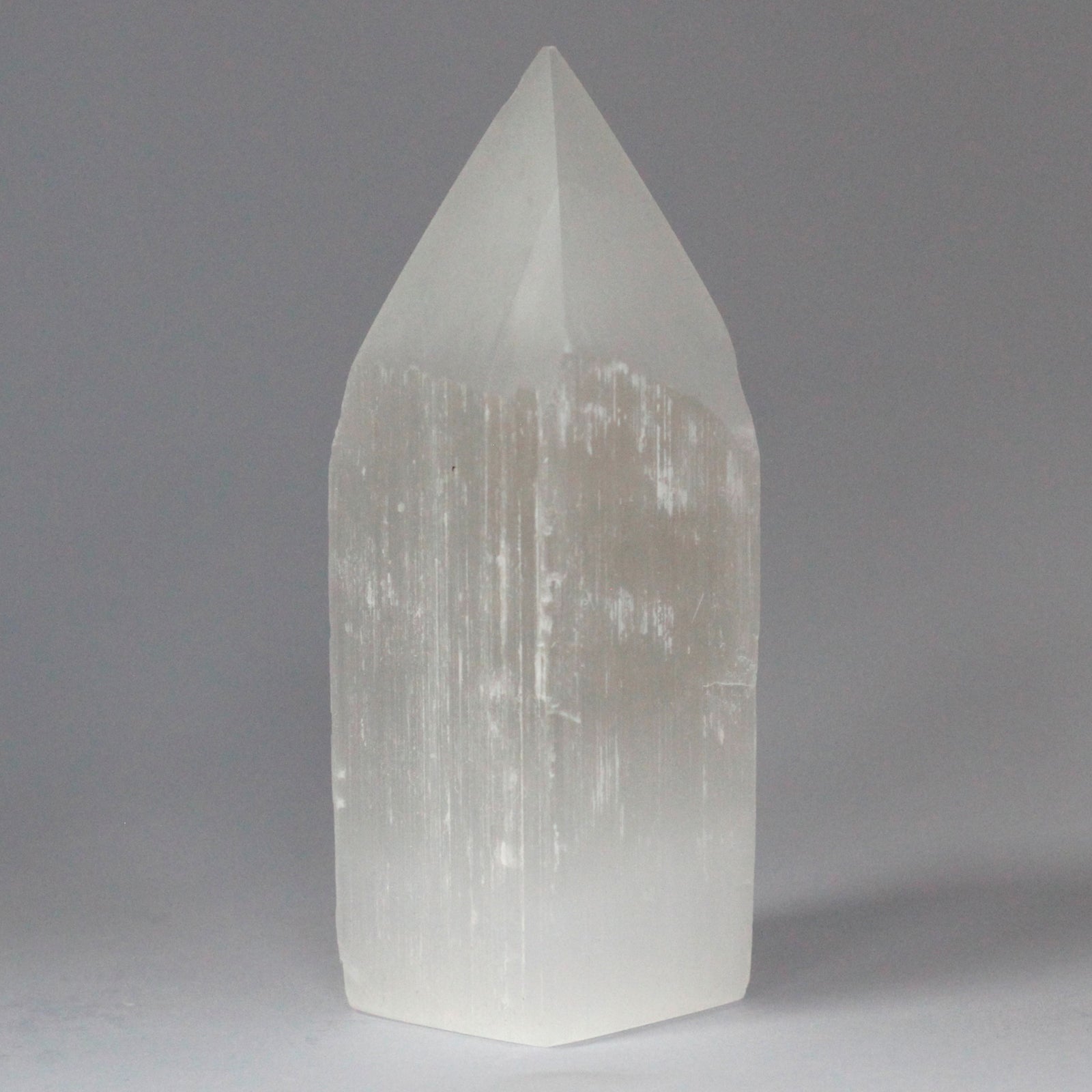Natural Selenite Pencil Point Tower - 15cm