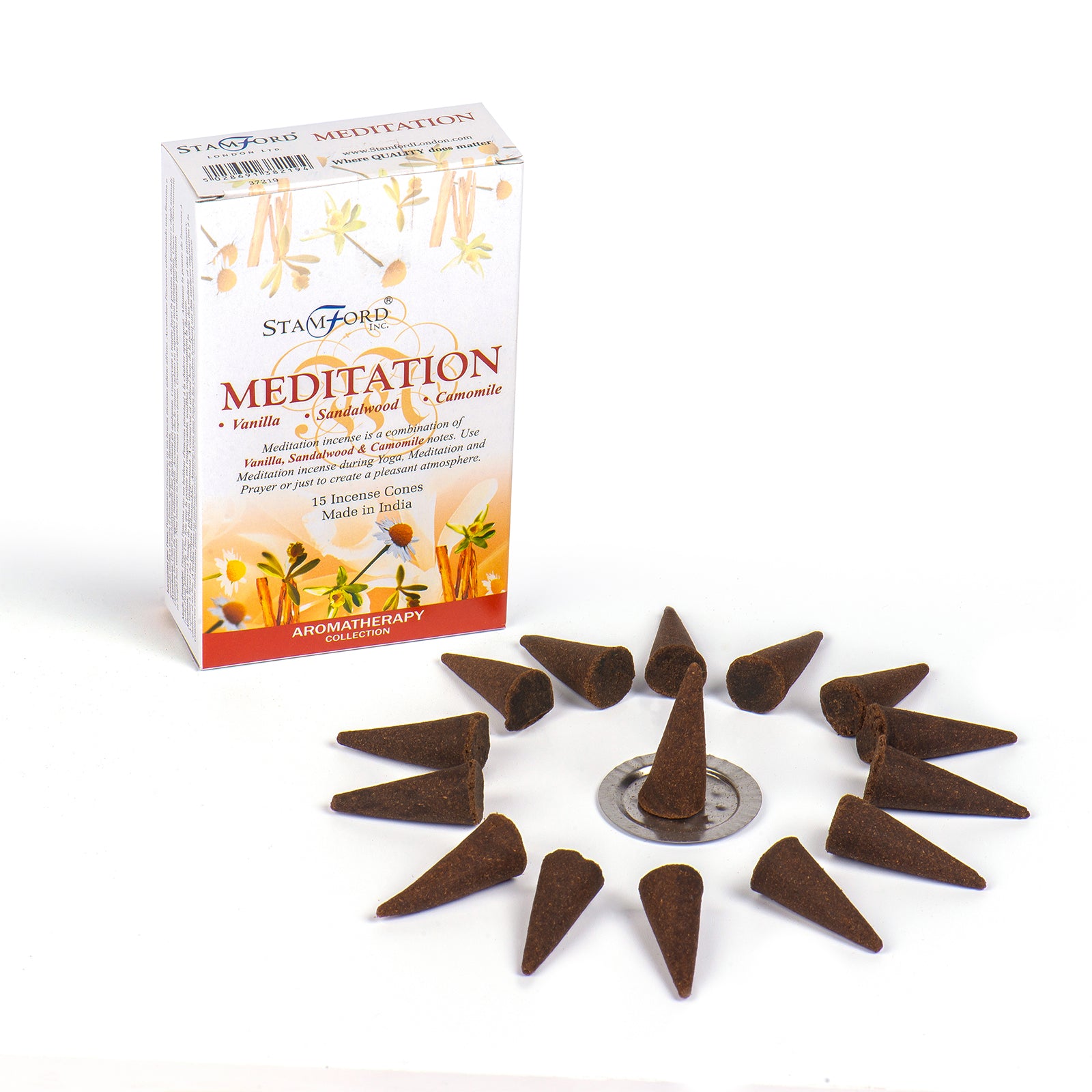 Meditation Incense Cones - Box of 12