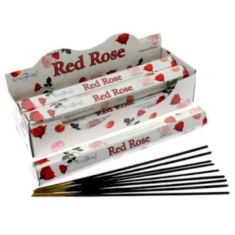 Red Rose Premium Incense - Single Pack of 20