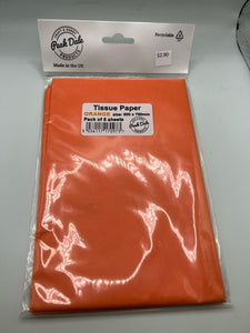 Tissue Paper Orange (Pack of 5)