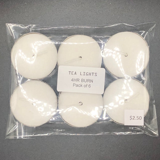4hr Tealights - Pack of 6