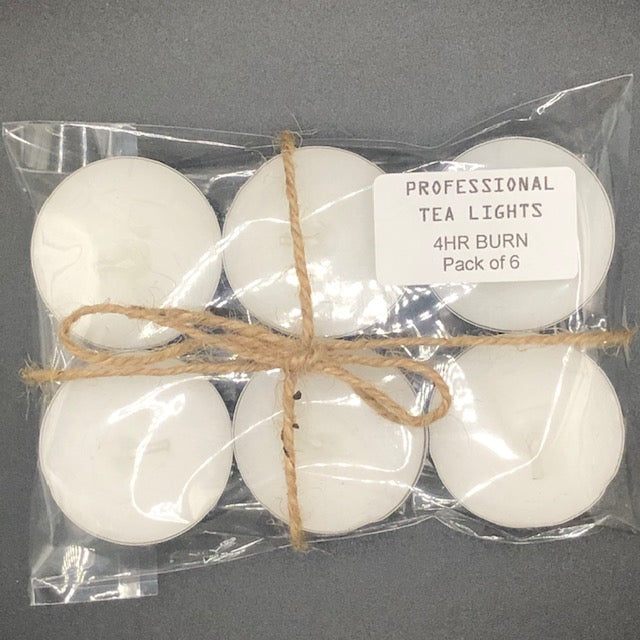 4hr Professional Tealights - Pack of 6