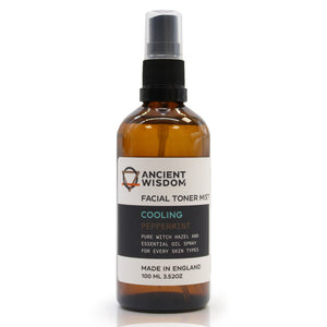 Facial Toner Mist - Cooling - Pure Witch Hazel with Peppermint 100ml