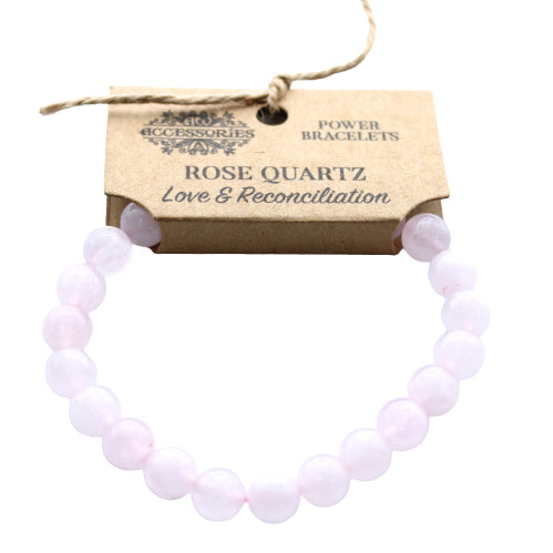 Power Bracelet - Rose Quartz