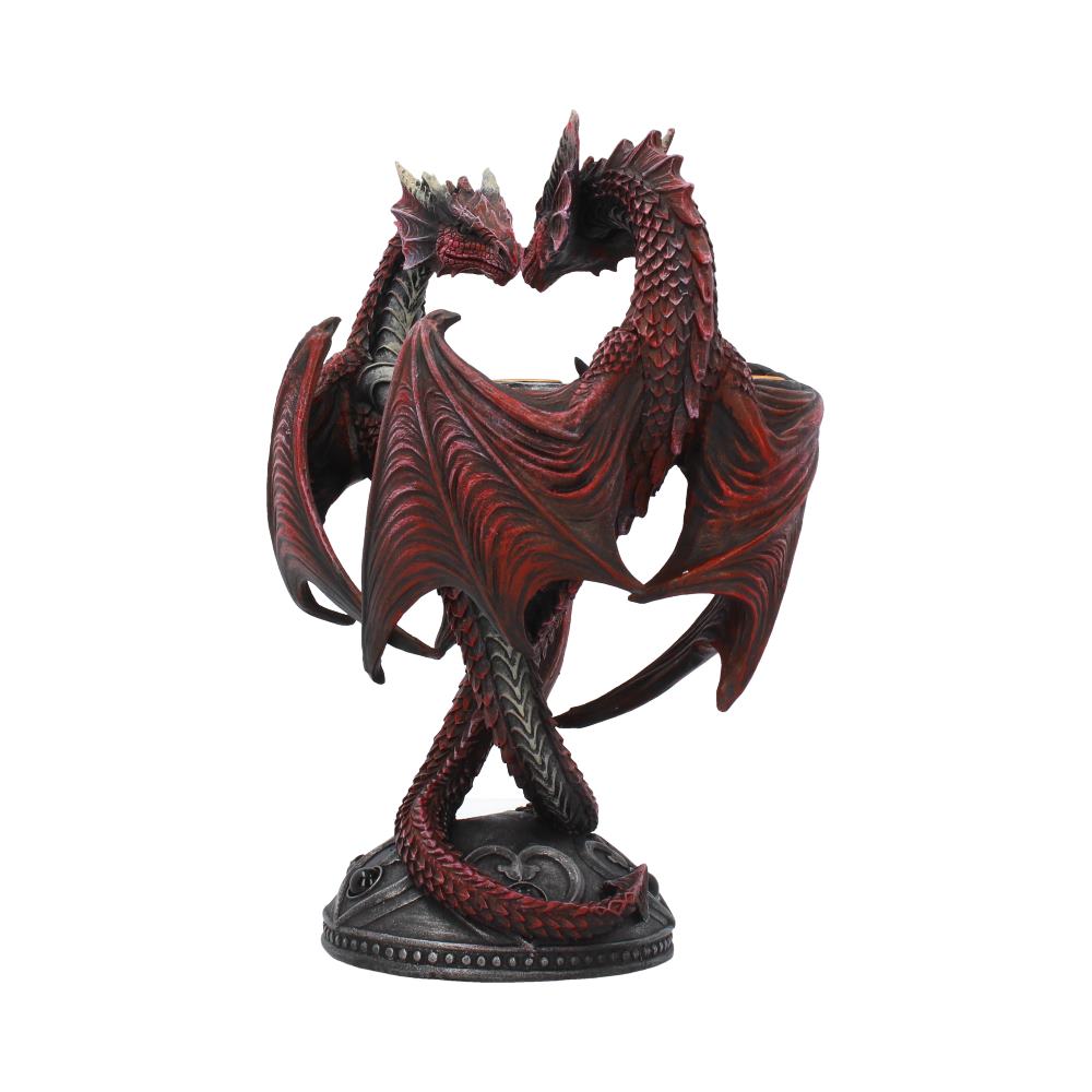 Dragon Heart Anne Stokes romantic gothic candle holder - 23cm