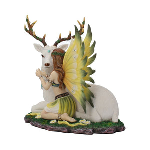 Adoration Stag and Spring Fairy 23.5cm