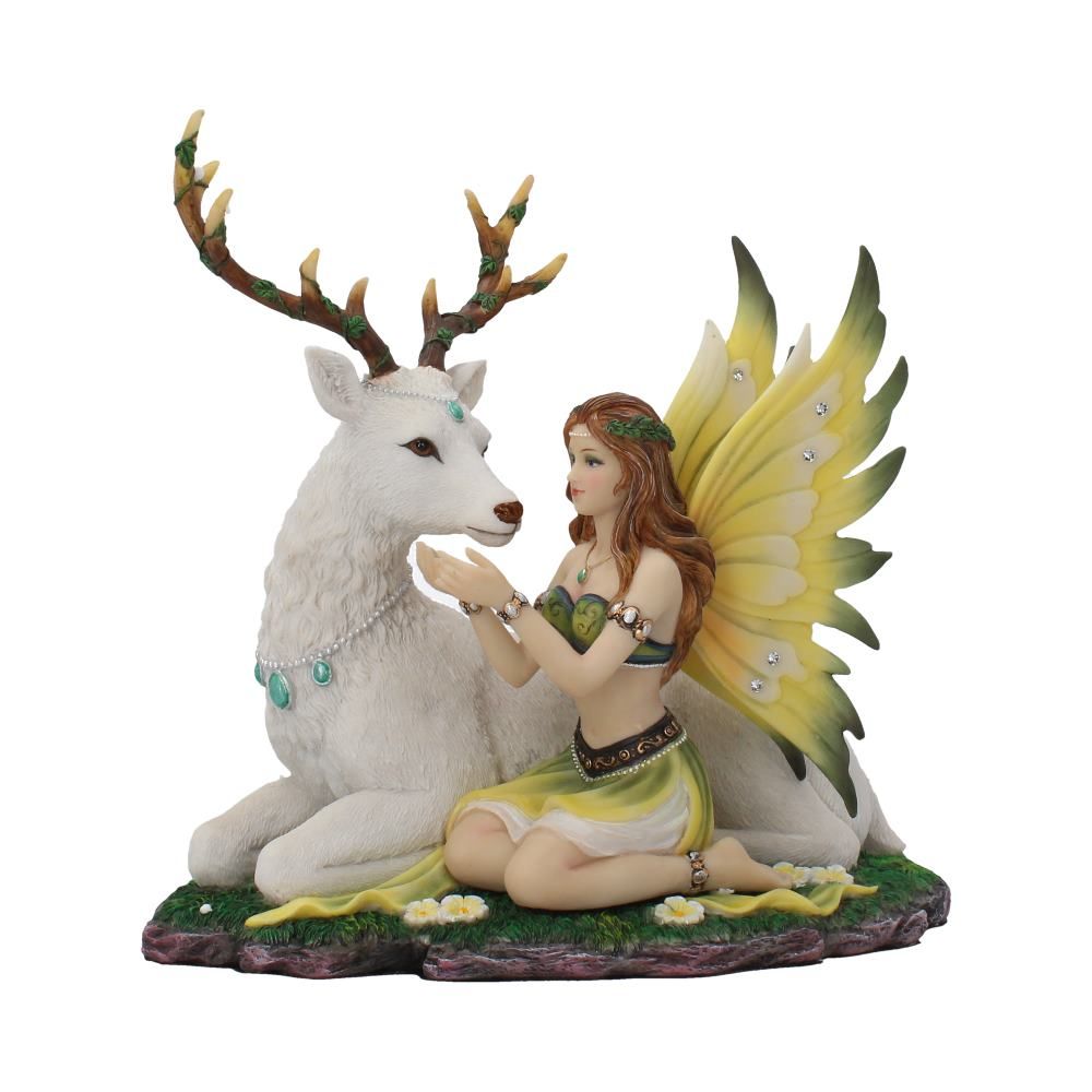 Adoration Stag and Spring Fairy 23.5cm