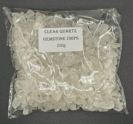 Clear Quartz Gemstone Chips - 200g