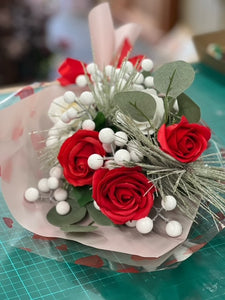 Red Rose Soap Flower Bouquet