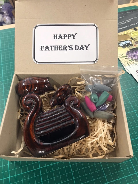 Fathers Day Gift Pack - Back Flow Incense Burner