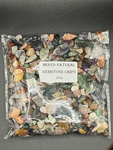 Mixed Natural Gemstone Chips - 200g