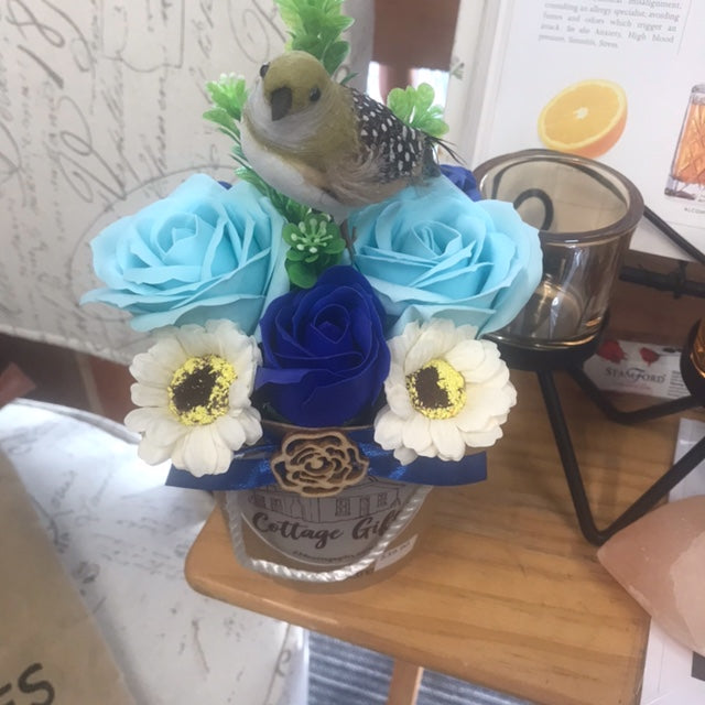 Soap Flower Box - Blue Theme