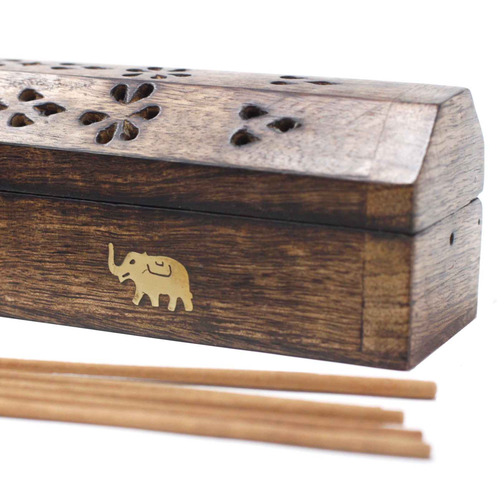 Incense Smoke Box 29cm - Mango Wood