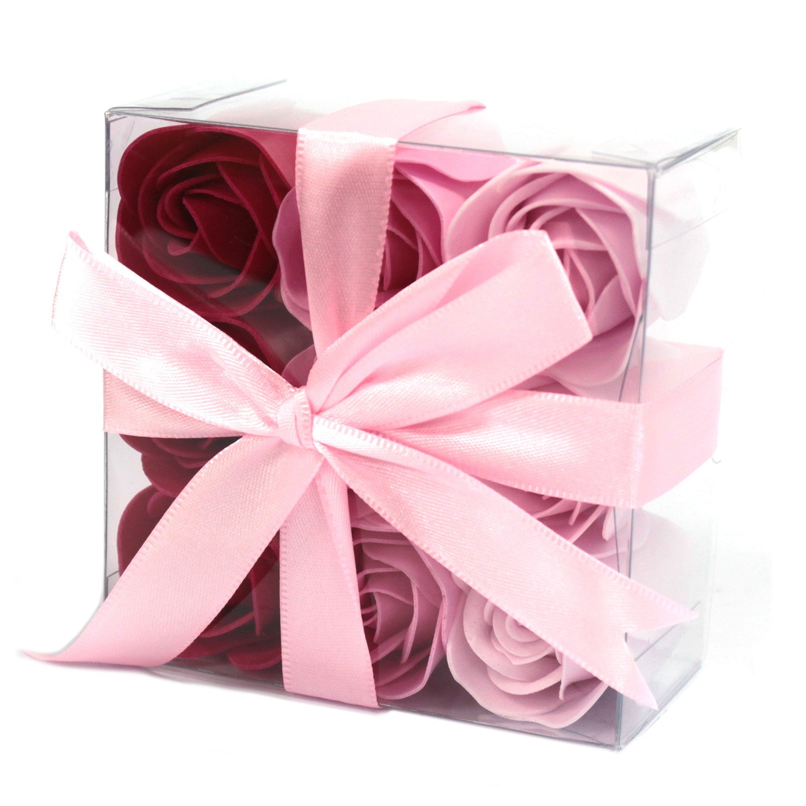 Soap Flowers - Set of 9 Pink Roses
