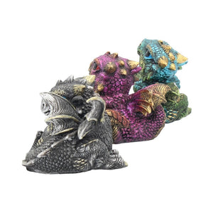 Cute Baby Dragons with Crystal Ball - 7cm